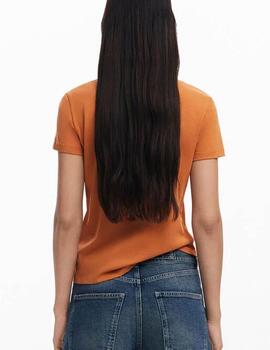 Camiseta Desigual Paraná Naranja Mujer