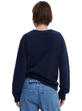Sudadera Desigual Afra Azul Tinta Mujer