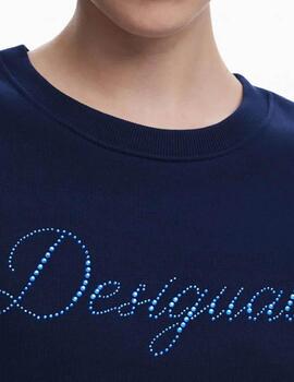 Sudadera Desigual Afra Azul Tinta Mujer