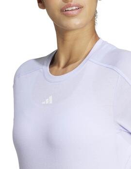 Camiseta Adidas TR-ES Crew Azul Mujer