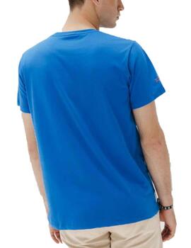 Camiseta elPulpo Bonjour MC Azul Hombre