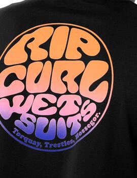 Camiseta Rip Curl Passage Negro Lav Hombre
