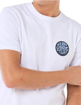 Camiseta Rip Curl Passage Blanco Hombre