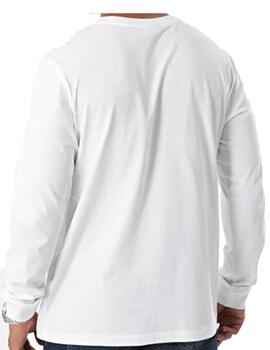 Camiseta Champion Long Sleeve Blanco Hombre