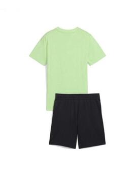 Conjunto Puma ESS LOGO LAB Verde Fluo/Marino Niño