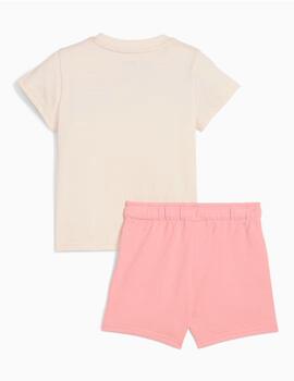 Conjunto Puma  MINICATS SANDY ADV Beige/Rosa Niña