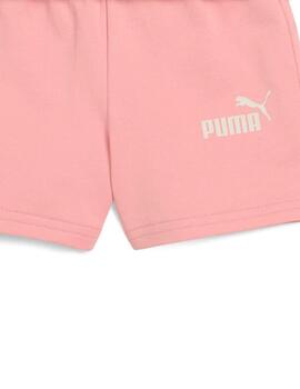 Conjunto Puma  MINICATS SANDY ADV Beige/Rosa Niña