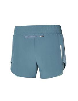 Pantalón corto Mizuno 2IN1 4.5 Gris Mujer