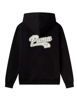 Chaqueta Puma SCRIPT Hoodie FZ FL Negro Mujer