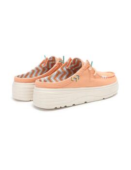 Zapatillas Walk in Pitas Caparica Naranja Mujer