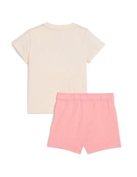 Conjunto Puma  MINICATS SANDY ADV Beige/Rosa Niña