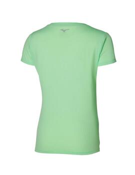 Camiseta Mizuno Impulse Core MC Verde Mujer