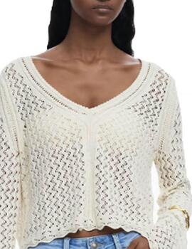 Jersey Desigual Flam Crudo Mujer