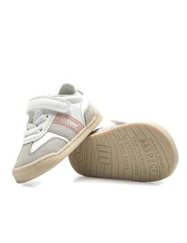 Zapatilla Respect Mustang Blanco-Rosa