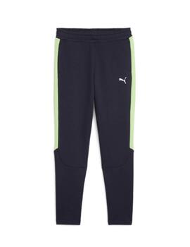 Pantalón Puma EVOSTRIPE Marino/Verde Niño