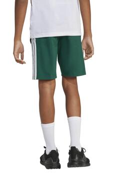 Pantalón corto Adidas B 3S SHO Verde/Blanco Niño