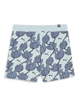 Short Puma ESS  Blossom Aop Niña Azul