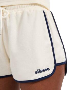 Short Ellesse Flor Rizo Crudo Mujer