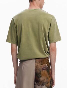 Camiseta Desigual Washingtongr MC Verde Hombre