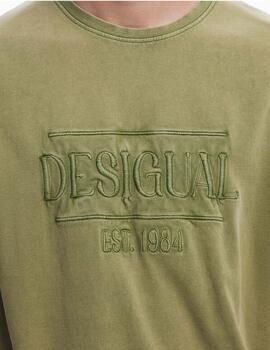 Camiseta Desigual Washingtongr MC Verde Hombre