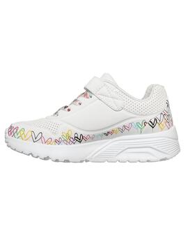 Zapatillas Skechers Street Corazones Blanco