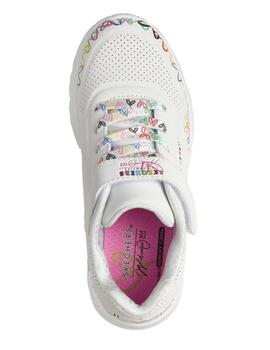 Zapatillas Skechers Street Corazones Blanco