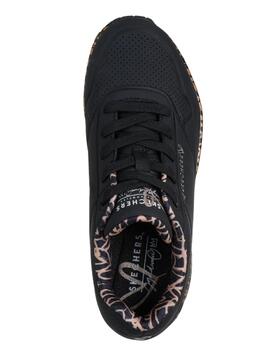 Zapatillas Skechers x JGoldcrown: UNO Negro Mujer