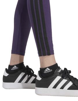 Leggings Adidas W 3S SJ LEG Violeta Mujer