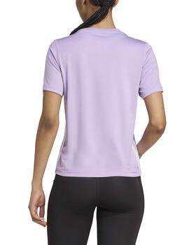 Camiseta Adidas WE 3S CREW TEE Violeta Mujer