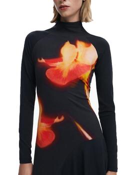 Vestido Desigual MILA Negro Mujer