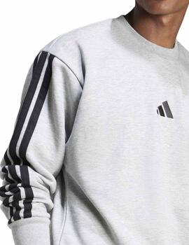 Sudadera Adidas M 3S FL SWT Gris Hombre