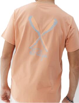 Camiseta elPulpo Palas Dibujadas Melocotón