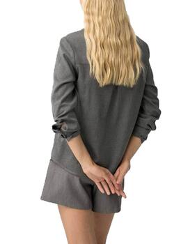 Camisa Tiffosi Granulado_C Gris Mujer