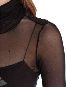 Vestido Desigual WATERCOLOR LACROIX Negro Mujer