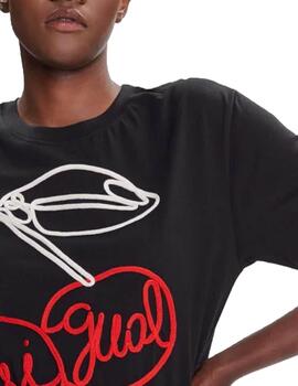 Camiseta Desigual BERLIN Negro Mujer