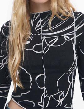 Camiseta Desigual LONDRES Negro Mujer