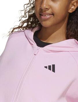 Chaqueta Adidas JG FI 3S FZ Rosa Mujer