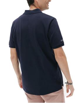 Polo elPulpo Lavado Bordado a Contraste Marino