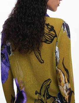 Camiseta Desigual TULLEFLOWER LACROIX Verde Mujer