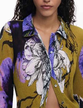 Camiseta Desigual TULLEFLOWER LACROIX Verde Mujer