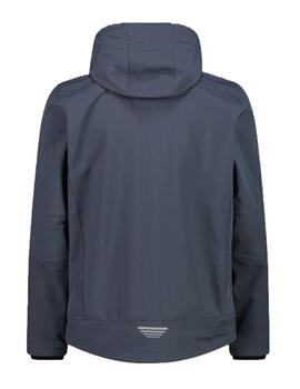 Chaqueta Softshell CMP Zip Hood Antracita Hombre