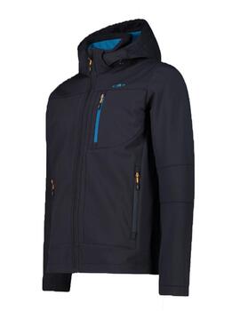 Chaqueta Softshell CMP Zip Hood Marino Hombre