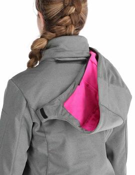Chaqueta Softshell CMP Zip Titanio Mujer
