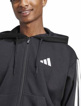 Chaqueta Adidas 3S FL FZ Hombre Negro