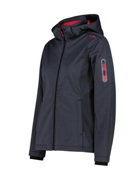 Chaqueta Softshell CMP Zip Titanio Mujer