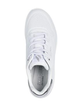 Zapatillas Skechers Uno Shimmer Away Blanco Mujer