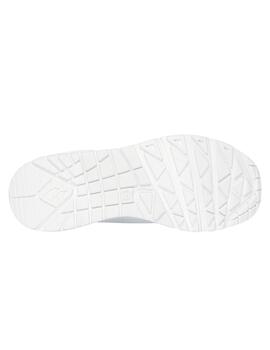 Zapatillas Skechers Uno Shimmer Away Blanco Mujer