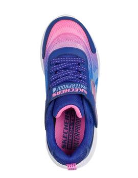 Zapatillas Skechers Bounder Waterproof Azul-Rosa