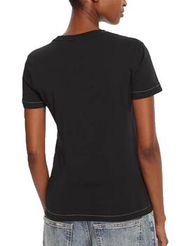 Camiseta Desigual LETTER CORE Negro Mujer