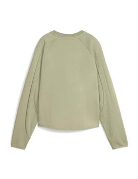 Sudadera Puma EVOSTRIPE  Mujer Verde